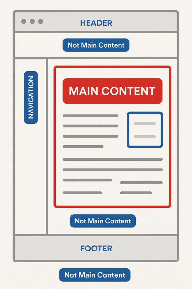 Webpage Content Layout Mockup