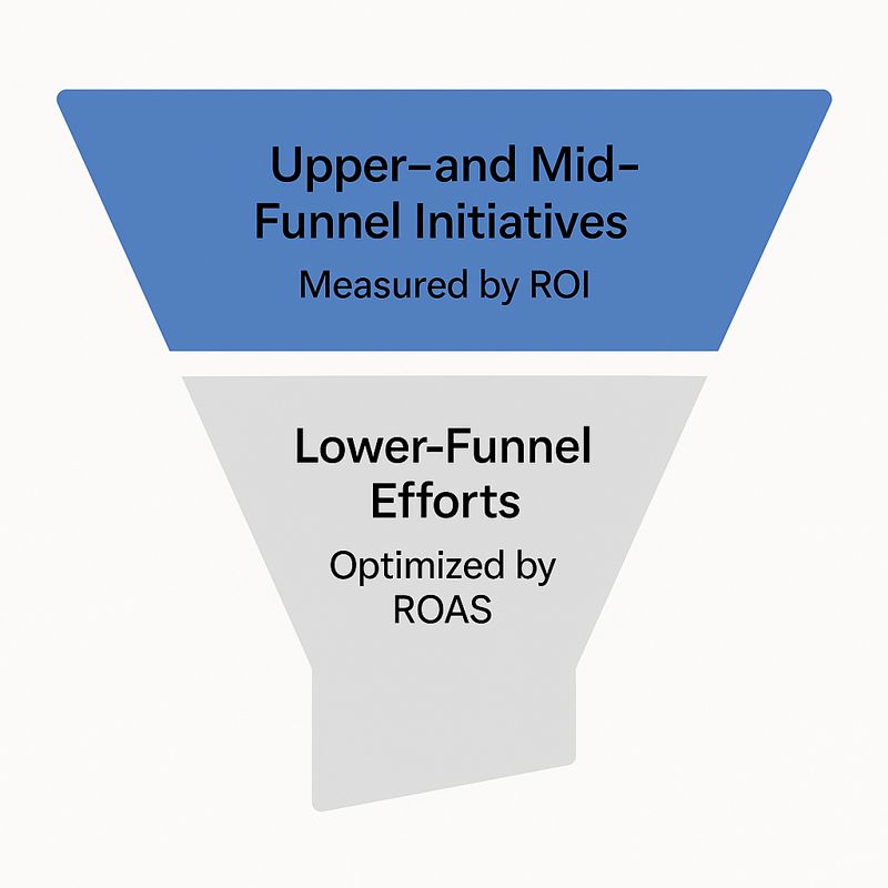 ROAS v ROI Funnel